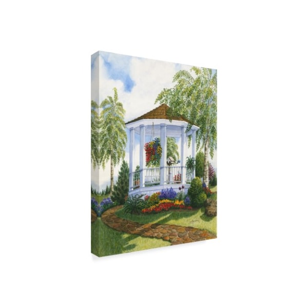 Mary Irwin 'Garden Gazebo' Canvas Art,24x32